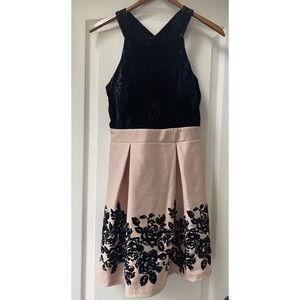 Trixxi Dress, Black and Pink, Size M